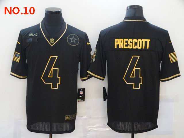 Men's Dallas Cowboys #4 Dak Prescott Jerseys NO.10;